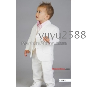 high quality Boys white linen suit Boy wedding suits Boy Tuxedo