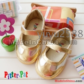 pitter.pat brand gold Toddler shoes  shoes  First Walker shoes