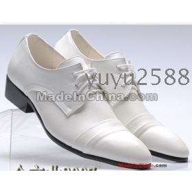 2012 white wedding shoes Men Dress Shoes casual shoes Groom Wedding Shoes Groom sandals shoes  Men Party Shoes eur size 39-44 free shipping