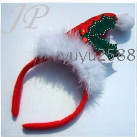 2012 Lovely cartoon head hoop headwear Christmas hat hair hoop christmas party gift 10pcs/lot free shipping