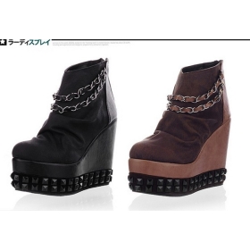 2012 Europe and the United States slope with metal trend of new shoes size 34-39