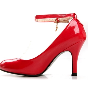 2012 High-heeled patent leather buckle shoes wholesale shoes Four Seasons size 34-39