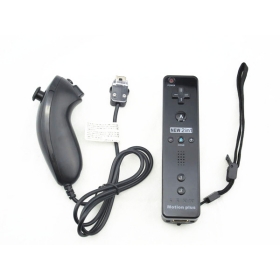 Remote Plus Controller + Nunchuck + Wbudowana Motion Plus dla Wii MotionPlus Czarny