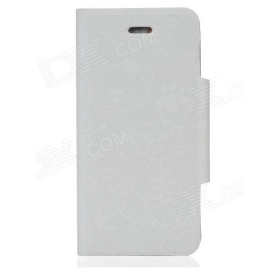 Beschermende PU Leather Case voor de iPhone 5 - Grijs