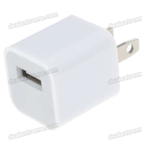 Ultra- Mini Adaptador / Carregador USB de Designer (100 ~ 240V/US Plug)