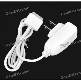 Stylish Power Charging Adapter Charger for   - White (2-Flat-Pin Plug)