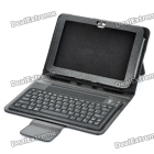 3.0 76-Key QWERTY Keyboard with Folding Leather Case for  8.9" Tablet - Black 