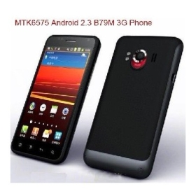 Új Érkezés MTK6575 1 GHz-es Android telefon B79M RAM512MB + ROM4GB Skype vedio hívás 4.3capactive 3G GPS WiFi okostelefon