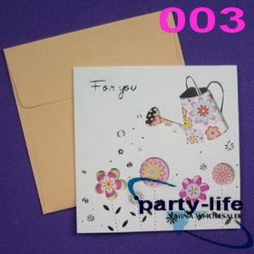 ( NO.003 ) 12 desenhos ocas cartões, cartões de aniversário , cartões de presente , obrigado cartão, Chritmas cartão, 120pcs