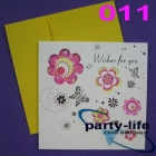 (NO.011) 12 designs Hollow Greeting Cards,Birthday Cards,Gift Cards,Thank card,Chritmas card,120pcs 