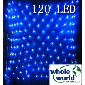 Blue 120 LED NET lights for Party wedding garden,Christmas led light, 10pcs/lpot ,free shipping 