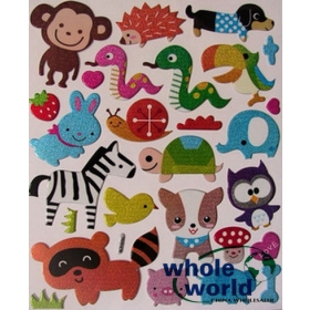 ( No.P015 ) 3D DIY Sticker Wall Decor Børn Bestil Bag dekoration dejlig gave kid legetøj , 100sets/lot , gratis forsendelse