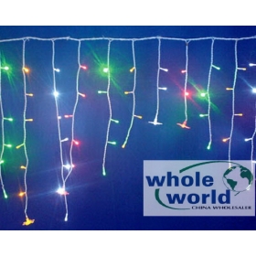 Color 120 Led snowing icicle lights in/outdoor for wedding party,Christmas led Lights,50pcs/lot 