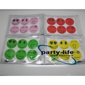 6pcs Smiling face Mosquito Repellent Sticker Repeller ,500pack/lot(6pcs/pack),free shipping 