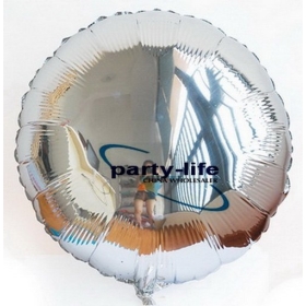 18 inch Silver Round shape HELIUM Foil Balloons For Wedding Party Birthday party ,100pcs/lot,free shipping 