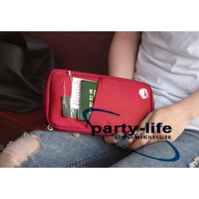 Red Travelus multifunction card purse post card purse function pocket,30pcs/lot            