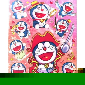 (BL-228) DIY Doraemon Sticker Wall Door Room Sticker for Kids gift,100pcs/lot,