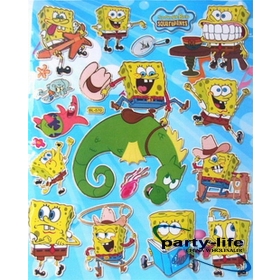 (BL-570) DIY Spongebob Sticker Wall Door Room Sticker for Kids gift,100pcs/lot,