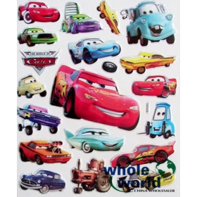 (No.P005a) 3D DIY Sticker Wall Decor Children Room Book Bag Decoration nice gift kid toy,100sets/lot, free shipping