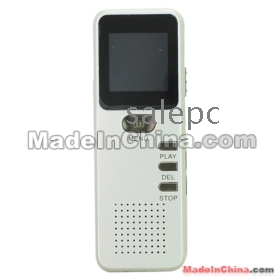 GH-900 Digital Voice Recorder with 4 GB/USB/Telephone Recording/LCD Screen-Silvery 