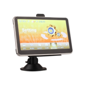 5 Inch Portable TFT  Screen Car GPS Navigator - Built-in 4GB Memory - Media - Games