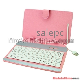 General 2 in 1 7" Protective Case with Stand and Magnet Buckle+USB 2.0 Keyboard with  Pen-Pink 