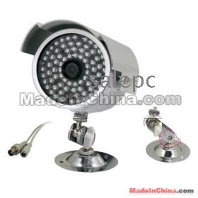 1/3 Inch  CCD 420TV 6mm Lens, 78Pcs LEDs Outdoor Night Vision and Waterproof 