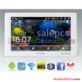 Onda VX610W 7"  Screen Android 2.3 Mali 400 MP 512 DDR3 8GB NAND WIFI Tablet 