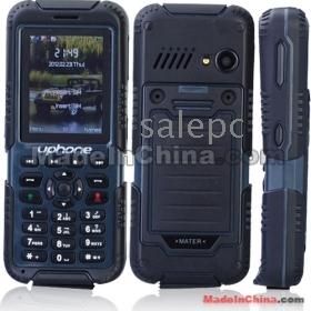 X8 טלפון Dual Band -SIM כפול המתנה ארוך צבאי נושא אנטי הלם נייד - שחור