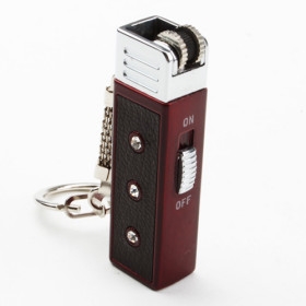  Metallic Lighter with Keychain (Color Assorted)