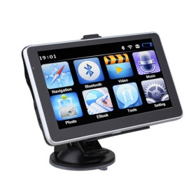 6 Inch Portable High Definition  Screen Car GPS Navigator - Bluetooth - Ebook