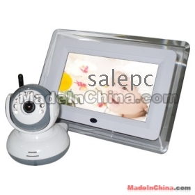 7 palcový Baby Monitor s Wireless kamera pro noční vidění + Obousměrné audio funkce