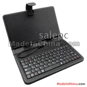 7" -Slim Russian Keyboard with Leather Case for Desktop/Laptop 