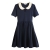 VANCL Cecilia Peter Pan Collar Dress (Women) Navy Blue SKU:192780