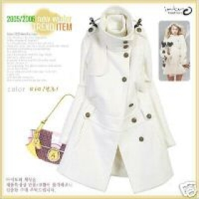 Women's Coat Stand Collar Winter long coat  3 Colors JR013