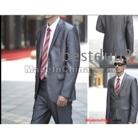 free shipping Men's business suits Western-style clothes top+pants size 44-60  &16