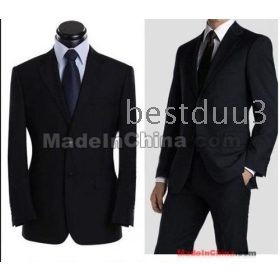 free shipping Men's business suits Western-style clothes top+pants size 44-60  &9