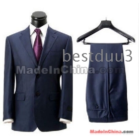 free shipping Men's business suits Western-style clothes top+pants size 44-60  ##6