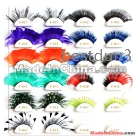 False Eyelashes 100 Pairs Gorgeous Exaggeration Party Feather Eyelashes fg05