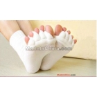  Free Shipping 10pairs/lot Happy Feet  Alignment Socks As  Comfy Toes Sleeping Socks Massage Five Toe Socks klk fengyulei 
