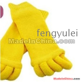  Free Shipping 20pairs/lot Happy Feet  Alignment Socks As  Comfy Toes Sleeping Socks Massage Five Toe Socks 9g9 fengyulei 