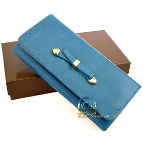 Free shipping-- The vogue women's wallet purse name card clip come with box  hj027