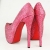 Newest style  brand pink with diamond 16cm heel   women's shoes Women's high heel pumps shoes Women's shoes 