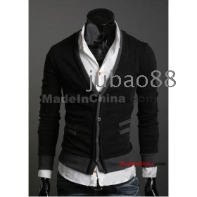 Free Shipping Men's Knitwear Cardigan  Pocket Design Slim Casual Sweater Coat M L XL Wholesale 003 