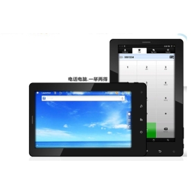 F7 Inch 5 Points Capacitive Screen Android 4.0  built in-3G 4GB GSM+WCDMA Tablet PC+cellphone(SIm card slot) 