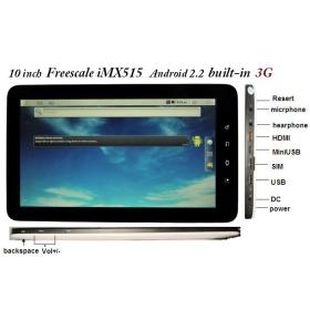 iMX515 ARM Cortex A8 10''  512/4GB Tablet PC MID Android 2.3 Flash10.1 Drop shipping