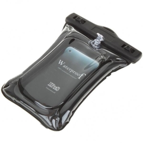 Case sac étanche avec sangle pour téléphone portable - Noir Livraison gratuite 20pcs/lot