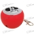 USB Genopladeligt Apple formet LED Mini Speaker nøglering - Rød ( 3.5mm/DC 5V ) SKU: 40214