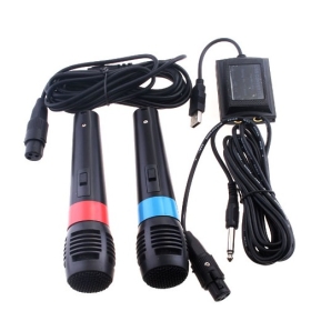 4-1 Wire Karaoke Microphone MIC For //PS2/360/PC Promotion Freeshipping