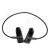 10pcs משלוח חינם אוזניות אוזניות ספורט נטען נגן MP3 עם חריץ FM / TF - שחור